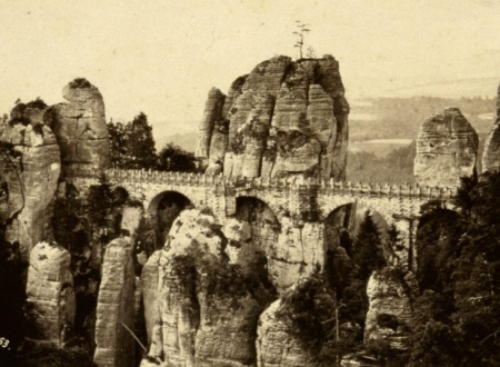 Basteibrcke um 1870 (Hermann Krone)