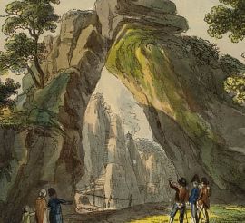 Felsentor und Steinschleuder um 1830