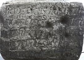 Lilienstein- Inschrift am Obelisken August des Starken
