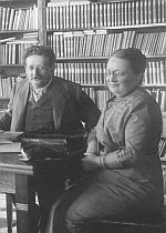 Alfred Meiche mit seiner Frau (um 1910)